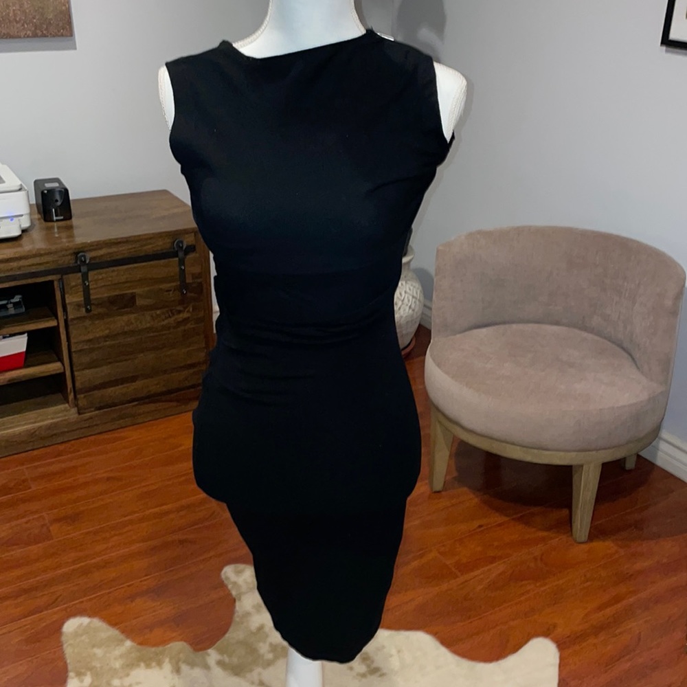 All Saints cocktail dress with zipper on shoulder